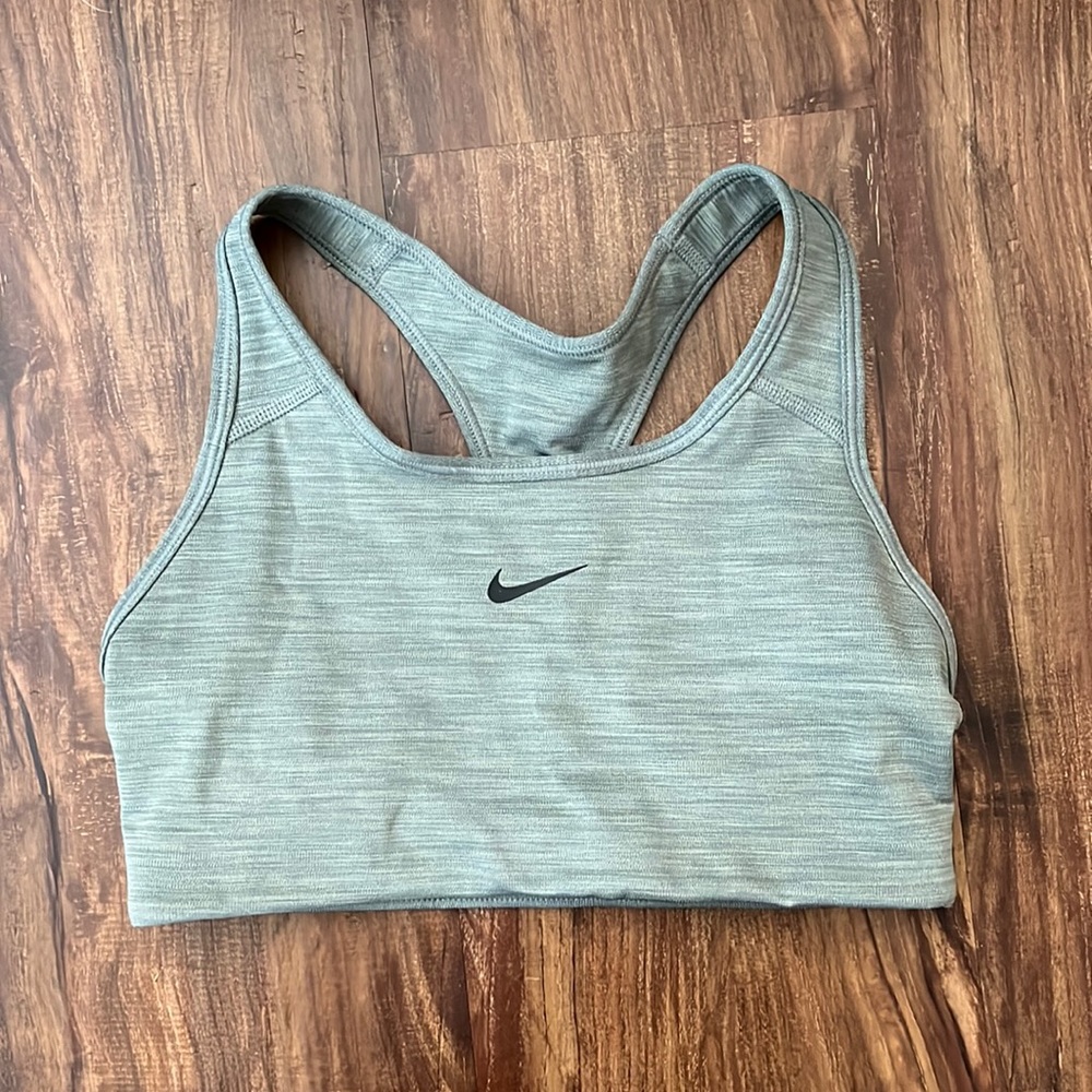 Nike gray sports bra